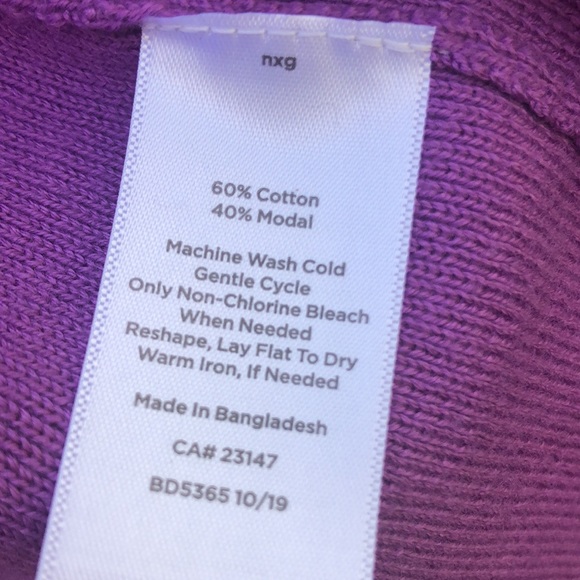 Talbots Medium Purple Shrug - Picture 7 of 7